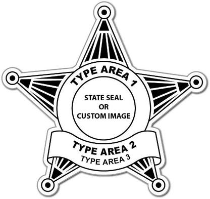 Junior Deputy Sheriff Star Stickers (Item #211)