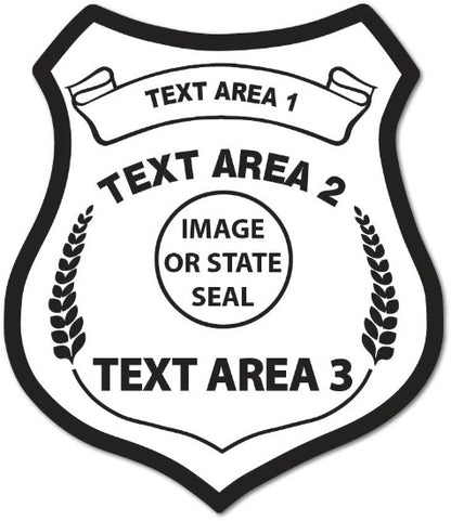 State Police Badge Stickers (Item #604)